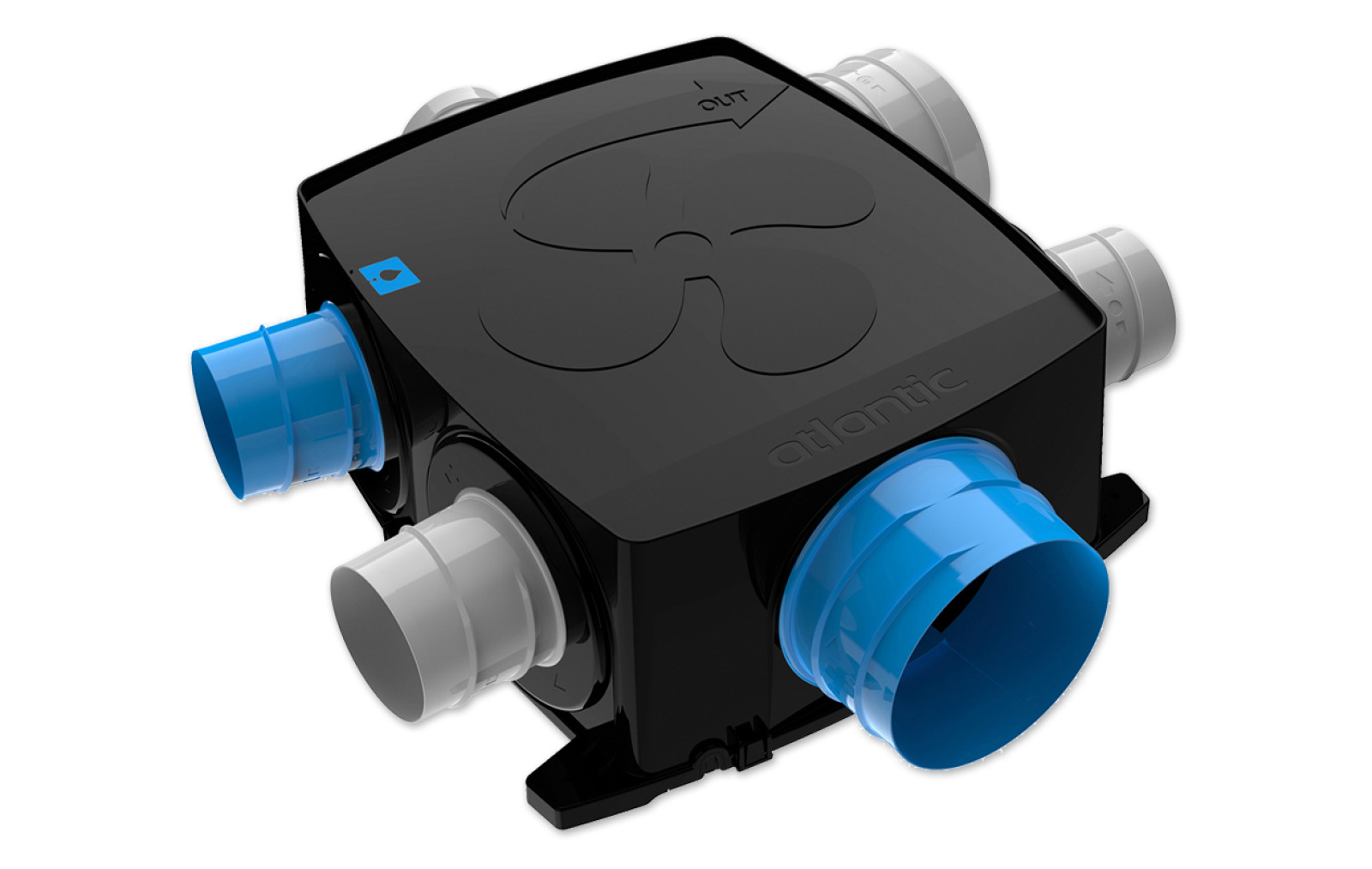 Groupe VMC simple flux Atlantic AutoCosy — sorties multiples